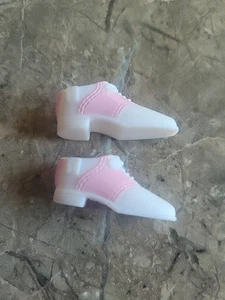 Barbie Vintage Zapatos/Botas Rosa/Blanco - Imagen 1 de 3