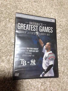 BASEBALL'S GREATEST GAMES DEREK JETER'S 3,000TH HIT DVD NEW - Foto 1 di 2