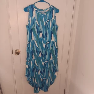 NWOT Zeagoo Women Floral Tank Dress with Pockets Pleated size MED - Picture 1 of 13