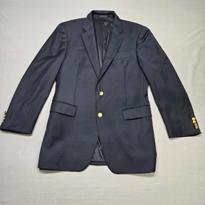 Lauren Ralph Lauren Blazer Mens 40L Wool Gold Crest Buttons Classic Sport Coat - Picture 1 of 14