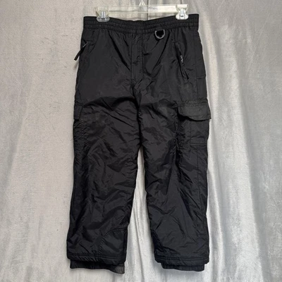 Sport Essentials Snow Pants Youth 10 Black Waterproof Insulated Cargo D-Ring Ski - Image 1 of 4