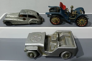 RARE Brimtoy Pocketoy 9 BUICK - Metal (376) Die-Cast & 2 OTHER RARE VINTAGE CARS - Picture 1 of 19