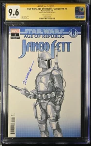 Star Wars: Age Of Republic Jango Fett #1 CGC SS 9.6 Signed By Doug Chiang NM+ - Bild 1 von 2