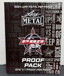 2024 Leaf Metal Professional Bull Riders (PBR) 1/1 Mystery Proof Pack Sealed NIP - Bild 1 von 3