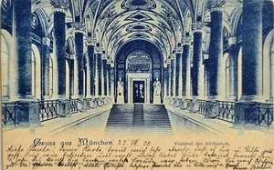 AK München Universität LMU Vestibul 1900 - Picture 1 of 2