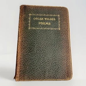 Rare Oscar Wilde’s Poems, Copyright 1913, Brown Leather Thomas Y. Crowell Pub - Picture 1 of 12