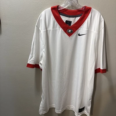 Georgia Bulldogs - Men's NCAA Nike Dri fit Blank Football Jersey XXL NEW w/ Tags - Image 1 of 4