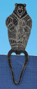VINTAGE STERLING SILVER BOOKMARK - PAPA BEAR DRESSED WARM - TOWLE -   [32] - Bild 1 von 1