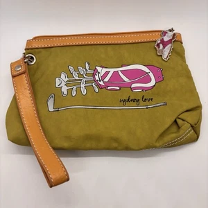 Sydney Love Golf Wristlet Cosmetic Bag Pouch Zipper Key Fob Golf Bag Green - Picture 1 of 14