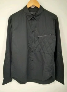 Y3 Adidas X Yohji Yamamoto Primaloft Quilted Panel Shirt Black - Picture 1 of 6