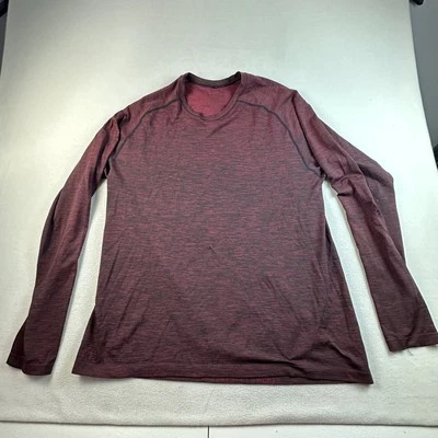 Lululemon Shirt Mens XXL Red Long Sleeve Seamless Athletic Metal Vent Tech - Image 1 of 4