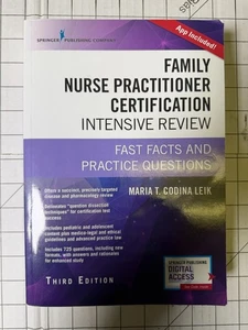 Family Nurse Practitioner Certification Intensive Review, 3rd Edition Ships Fast - Imagen 1 de 4