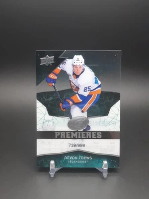 2018-19 Upper Deck Ice Premieres /999 Level 4 Devon Toews #69 Rookie RC - Image 1 of 2