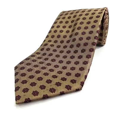 Corbata de seda tejida con patrón floral ejecutiva de lujo Jos A Bank 59" x 3,5" Foto 1 de 4