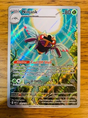 NM! Ninjask (137/132) Mega Evolutions Illustration Rare Pokemon Card! FREE P&P! - Image 1 of 4