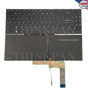 New US RGB Backlit Keyboard for MSI Pulse GL66 11UCK 12UCK 12UDK / GL76 11UCK - Picture 1 of 9