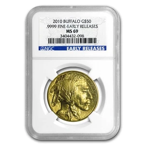 2010 1 oz Gold Buffalo MS-69 NGC (Early Releases) - Picture 1 of 3