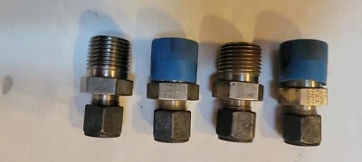 PARKER CPI 3/8"x1/2"NPT Male Connector 6-8-FBZ package of 4 - Image 1 of 2