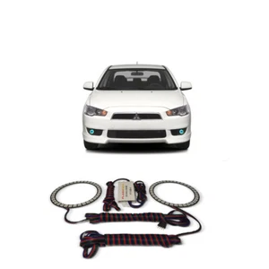 Kit de halo de luz antiniebla ojo de ángel azul brillante para Mitsubishi Lancer 08-16 - Imagen 1 de 3
