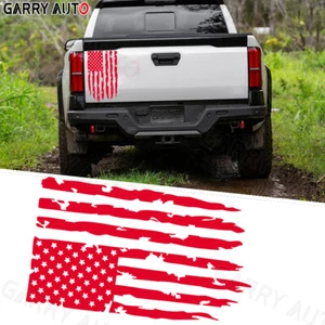 Red American Flag Truck Tailgate Vinyl Decal Pickup Sticker for Dodge RAM 2500 - Picture 1 of 9