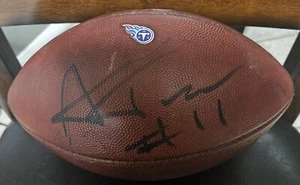 Nfl Tennessee Titans Spiel gebrauchter Ball signiert von Alex Tanney New York Giants - Bild 1 von 6