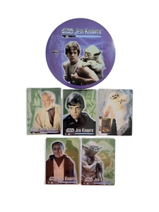 Star Wars Jedi Knights Metallic Impressions Metal Trading Card Set 1998 5 Cards - Picture 1 of 14