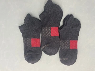 3 Pares Hombres Tobillo Correr Gris Bombas Calcetines Talla Grande Foto 1 de 3