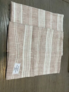 LinenMe Linen Hand Towels Set of 2 Multistripe Rosa 46x65 cm - Picture 1 of 2