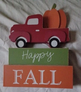 Way to Celebrate Harvest decoración de mesa de 6 pulgadas, camioneta pickup de madera - Imagen 1 de 1
