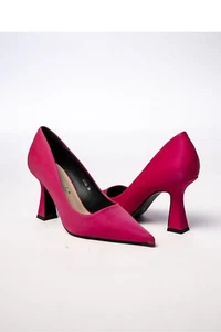 Fuchsia Pink Court Shoes, Elegant Stiletto High Heels Size 8 EU41, Pointed Pumps - Picture 1 of 5