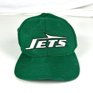 Vintage 90s New Era New York Jets SnapBack NFL Cap Mütze Grün Wollmischung - Bild 1 von 6