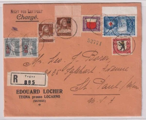 D7670: Suiza #170, 188, 195 (2), B45, 47, 48 en cubierta - Imagen 1 de 2