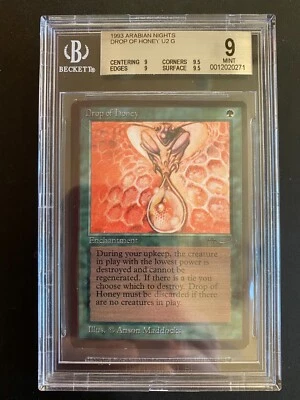 MTG: Arabian Nights Drop of Honey, 1993, BGS  9 Quad++ - Image 1 of 2