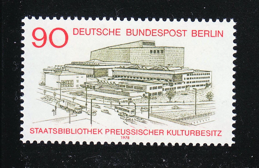 Germany West Berlin 1978 Mi 577 Sc 9N421 MNH National library building ** - Image 1 of 1