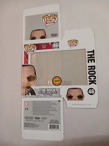 Funko POP WWE Dwayne The Rock Johnson #46 Figure CHASE Replacement Box Only Mint - Picture 1 of 2