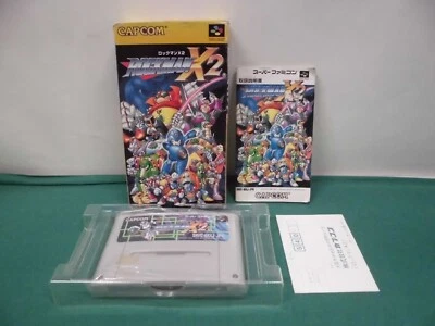 SNES -- ROCKMAN X2 Megaman -- Boxed. Super famicom. Japan Game. 14646 - Image 1 of 4