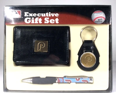 Philadelphia Phillies 3-Piece Executive Gift Set Wallet-Pen-Keychain MLB - Image 1 of 4