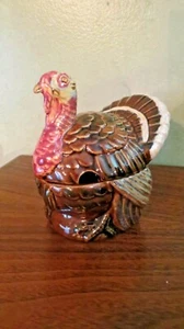 Turkey Covered Condiment Jar - Imagen 1 de 9