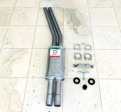 MERCEDES BENZ 350SL 450SL 450SLC R107 EXHAUST CENTER MUFFLER ANSA - Image 1 of 3