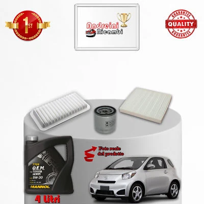 KIT TAGLIANDO FILTRI E OLIO PER TOYOTA IQ 1.0 50KW 68CV DAL 2014 - - Immagine 1 di 2