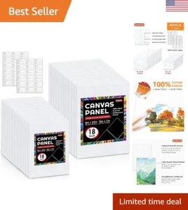 Pannelli in tela 100% cotone premium - confezione da 36 - ideali per acrilico e pittura ad olio - Foto 1 di 10