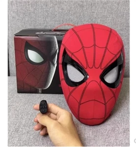 Spider-Man Peter Parker Cosplay Electric Mask Helmet Remote Control Eyes Blink - Picture 1 of 7