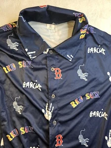 Camisa 2024 Medias Rojas Jerry Garcia Grateful Dead Abotonada Adulto Pequeña - Imagen 1 de 10