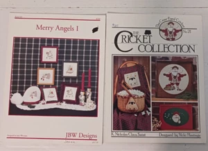 3 - Cross Stitch Patterns Merry Angels I & II, Nicholas Claus, Saint FREE SHIP - Picture 1 of 2
