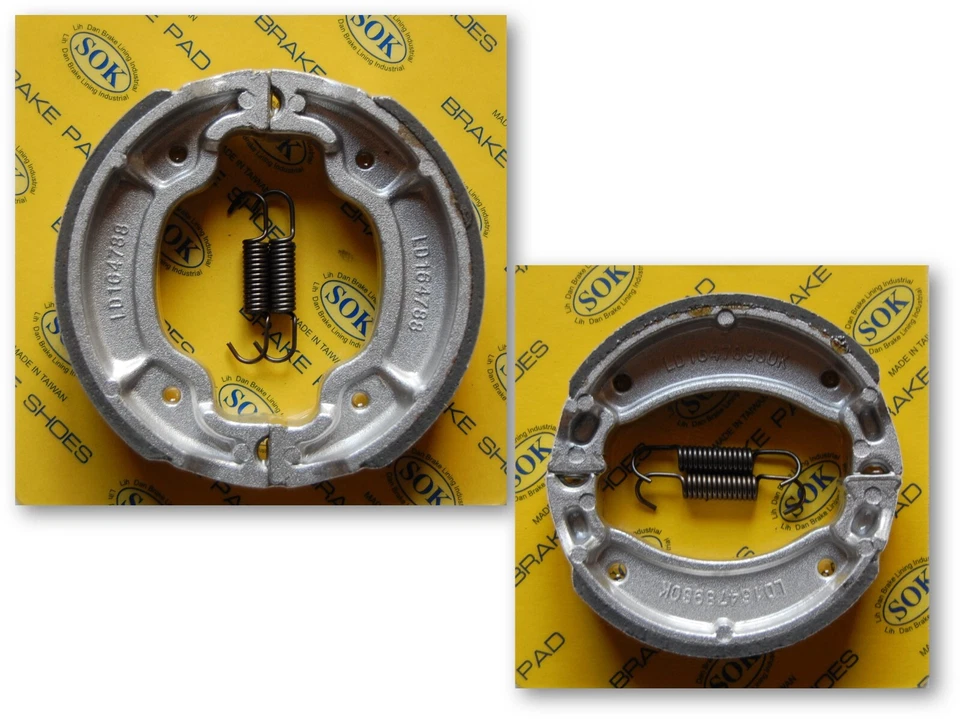 FRONT REAR BRAKE SHOES +SPRINGS fit YAMAHA TW 200 Trailway, 1992-99 TW200 TW200E - Image 1 of 1