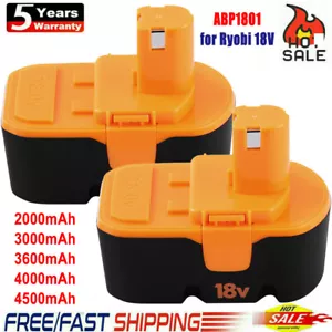replacement For Ryobi P100 battery 18Volt P101 ABP1803 BPP1820 1322401 ABP1801 - Picture 1 of 14