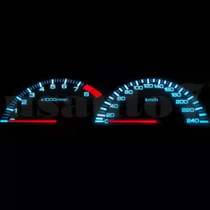NEW Dash Cluster Gauge AQUA BLUE LED LIGHTS KIT For 92-96 Honda Prelude 4th Gen - Picture 1 of 2