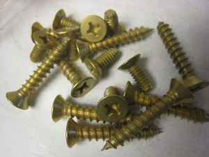 (4) Packs 12 -24 Commercial Door Hinge Screw Wood & Metal Doors 16pcs per pack - Picture 1 of 4