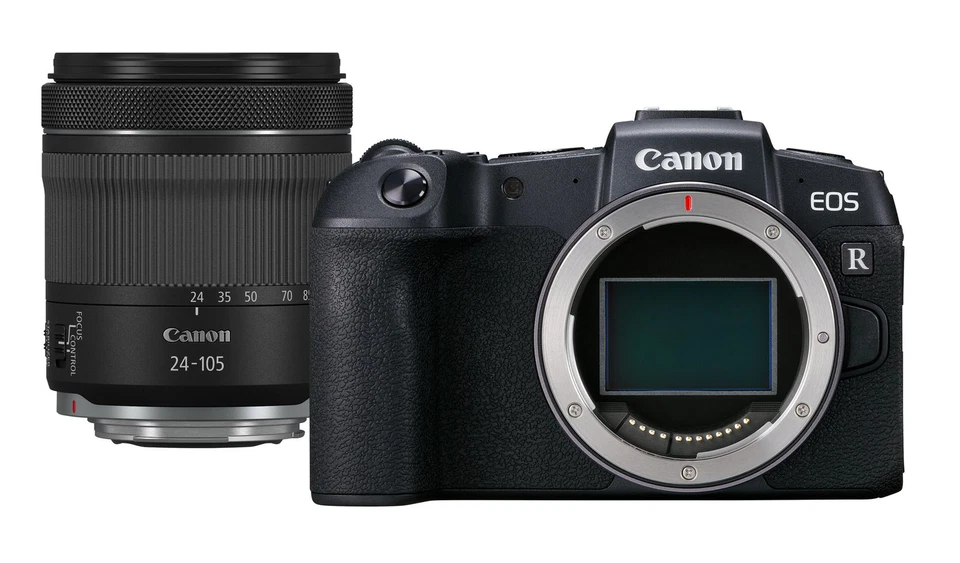 Canon EOS RP 26,2MP Spiegellose Systemkamera - Schwarz (Kit mit RF 24-105mm IS STM Objectiv)