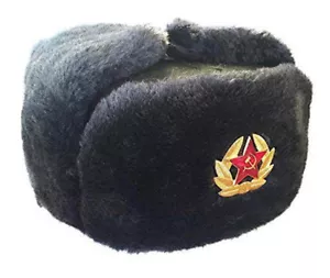 Unisex Russische Grau Ushanka Wintermütze Militärmütze Der Sowietischen Armee - Bild 1 von 1
